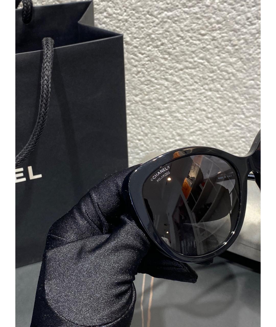 CHANEL Черные солнцезащитные очки, фото 5