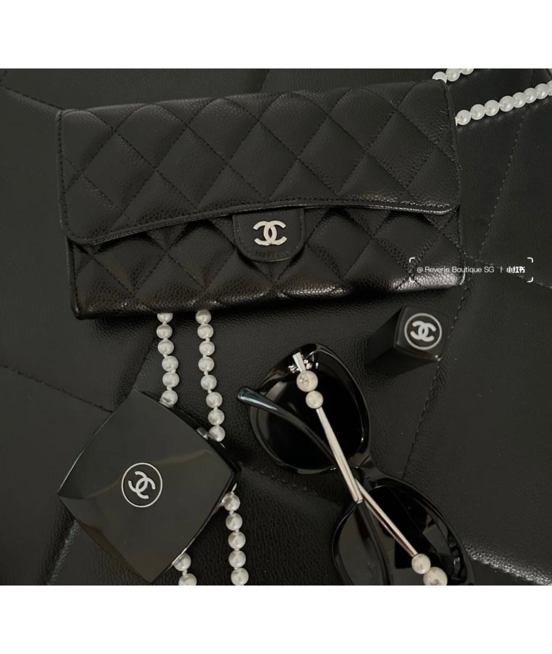 CHANEL Черные солнцезащитные очки, фото 4
