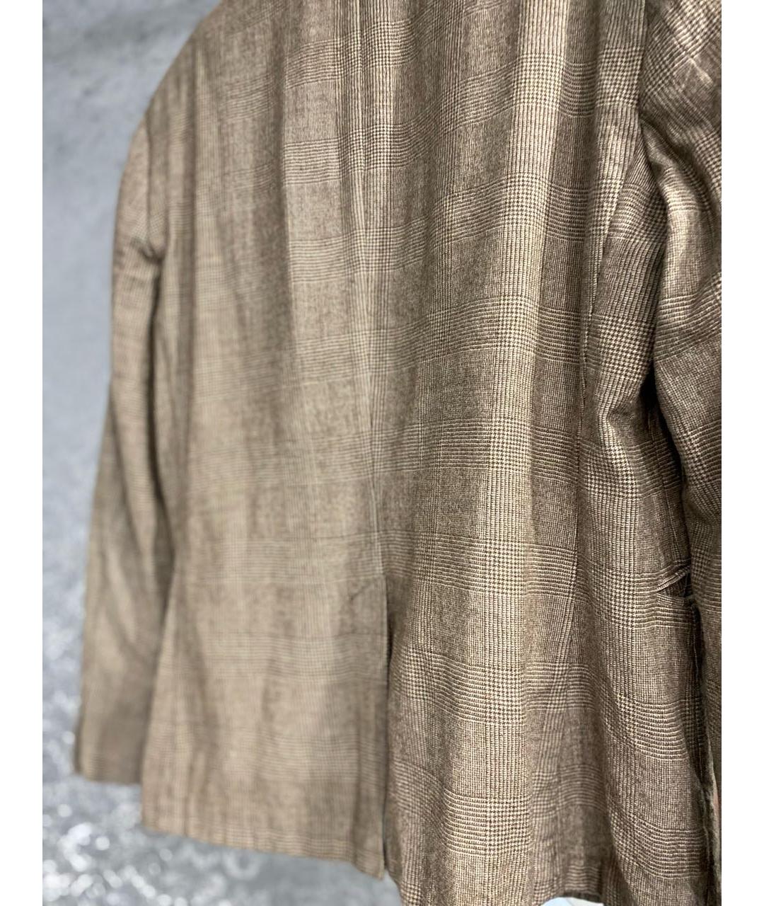 JOHN VARVATOS Коричневый шерстяной пиджак, фото 2