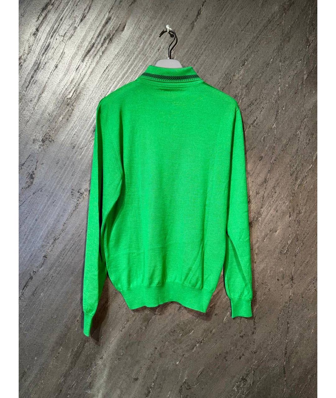 BERTOLO LUXURY MENSWEAR Зеленый джемпер / свитер, фото 2