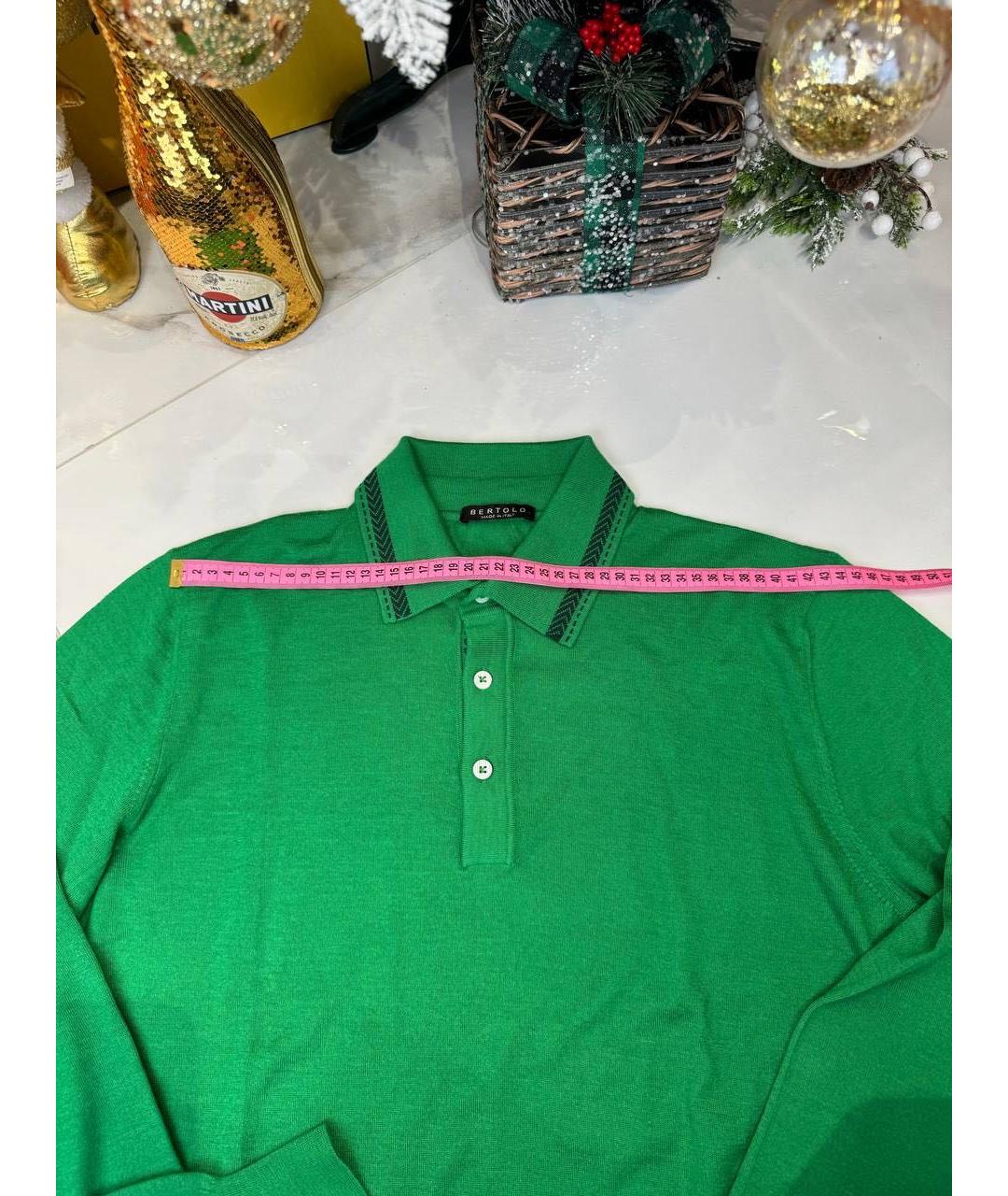 BERTOLO LUXURY MENSWEAR Зеленый джемпер / свитер, фото 4