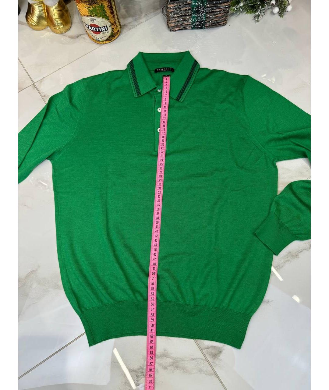 BERTOLO LUXURY MENSWEAR Зеленый джемпер / свитер, фото 6