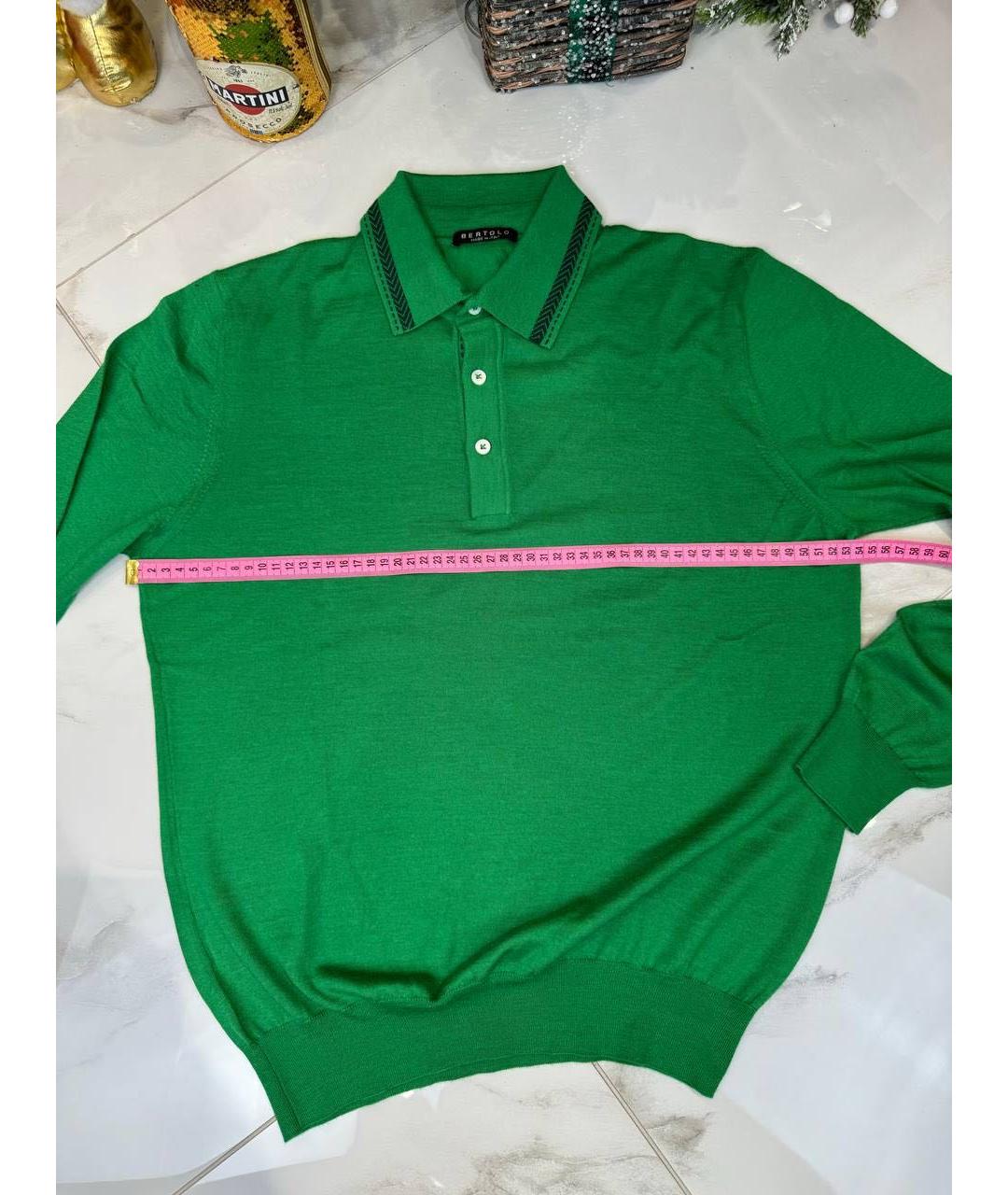 BERTOLO LUXURY MENSWEAR Зеленый джемпер / свитер, фото 5