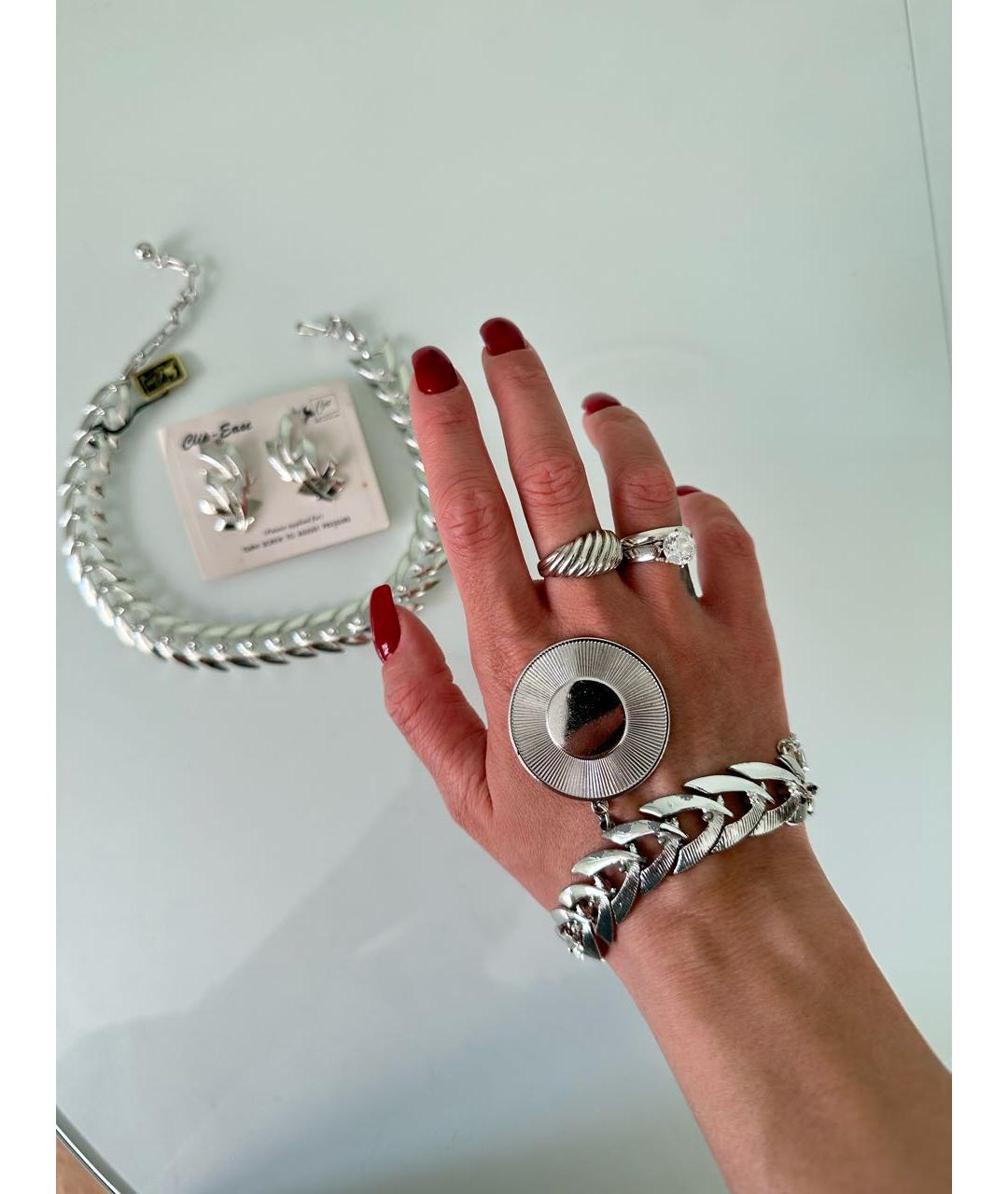 CORO Серебрянный позолоченный комплект, фото 4