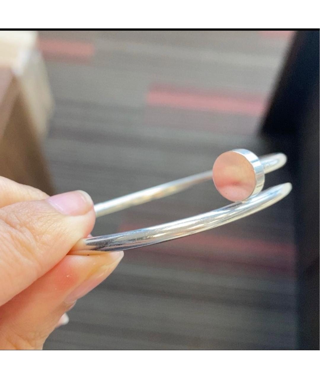 CARTIER Серебрянный браслет из белого золота, фото 4