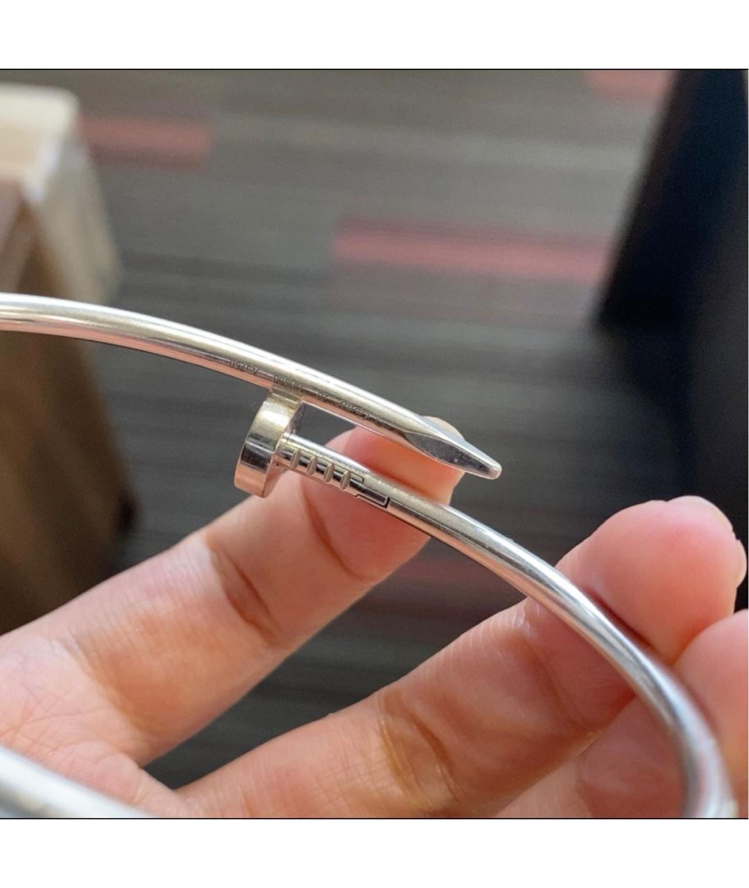 CARTIER Серебрянный браслет из белого золота, фото 6