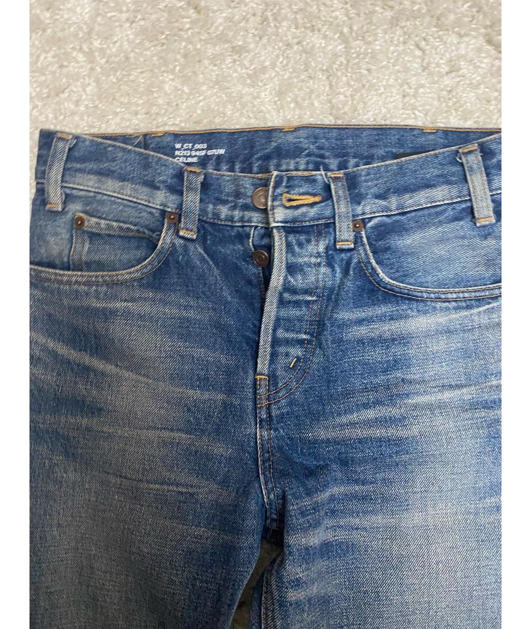 CELINE PRE-OWNED Хлопковые прямые джинсы, фото 5