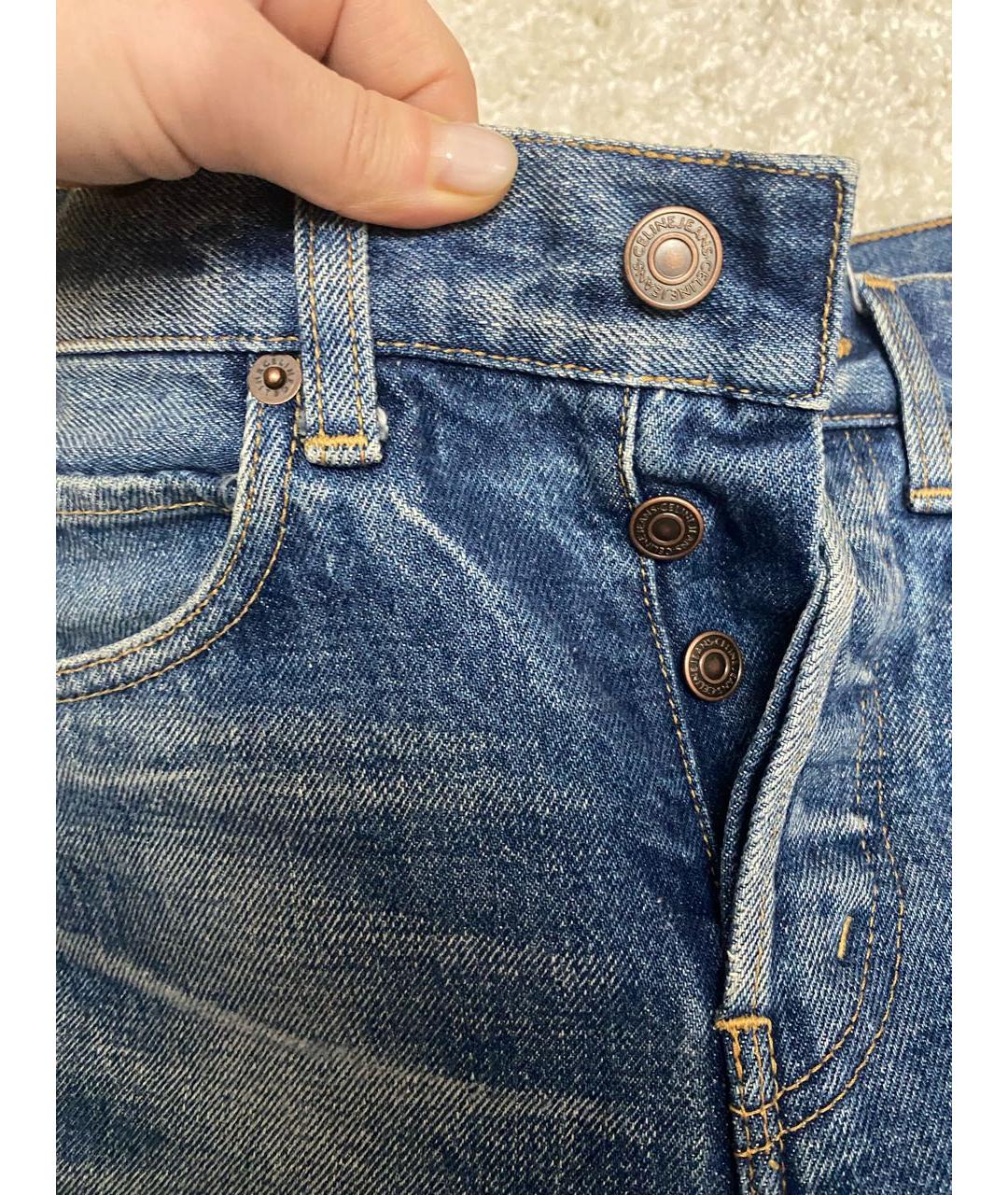 CELINE PRE-OWNED Хлопковые прямые джинсы, фото 3