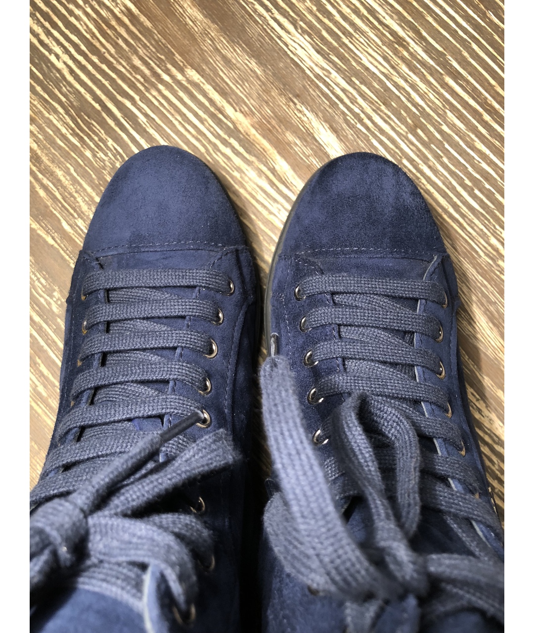 PRADA Синие замшевые ботинки, фото 3