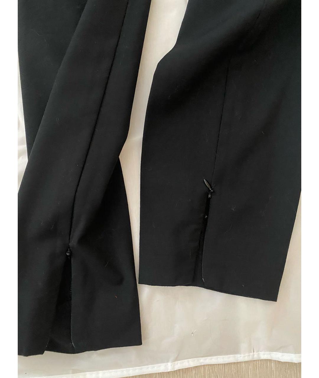 DOLCE&GABBANA Черные шерстяные брюки узкие, фото 4