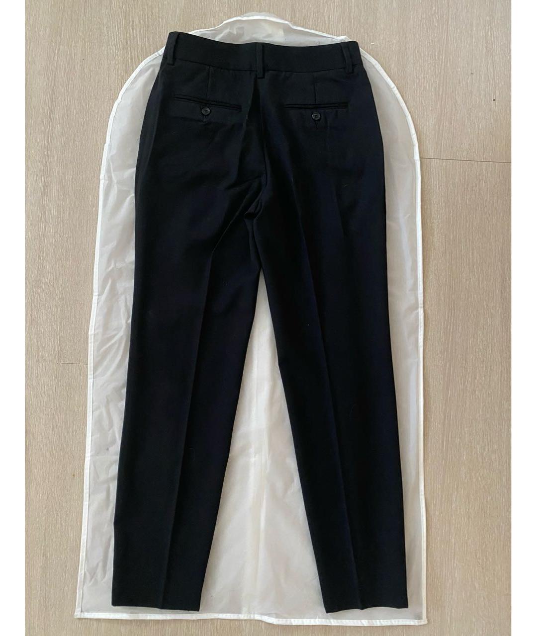 DOLCE&GABBANA Черные шерстяные брюки узкие, фото 2