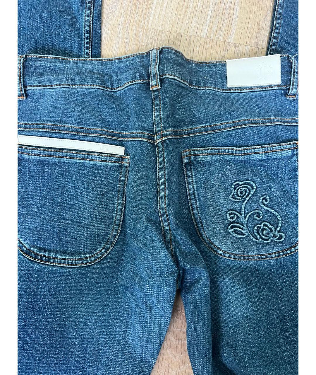 CHRISTIAN DIOR PRE-OWNED Синие деним детские джинсы, фото 4