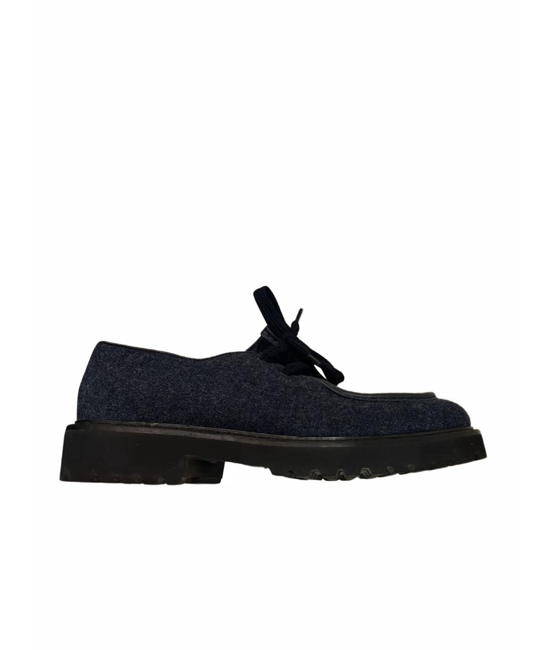 DOUCAL'S Темно-синие текстильные туфли, фото 1