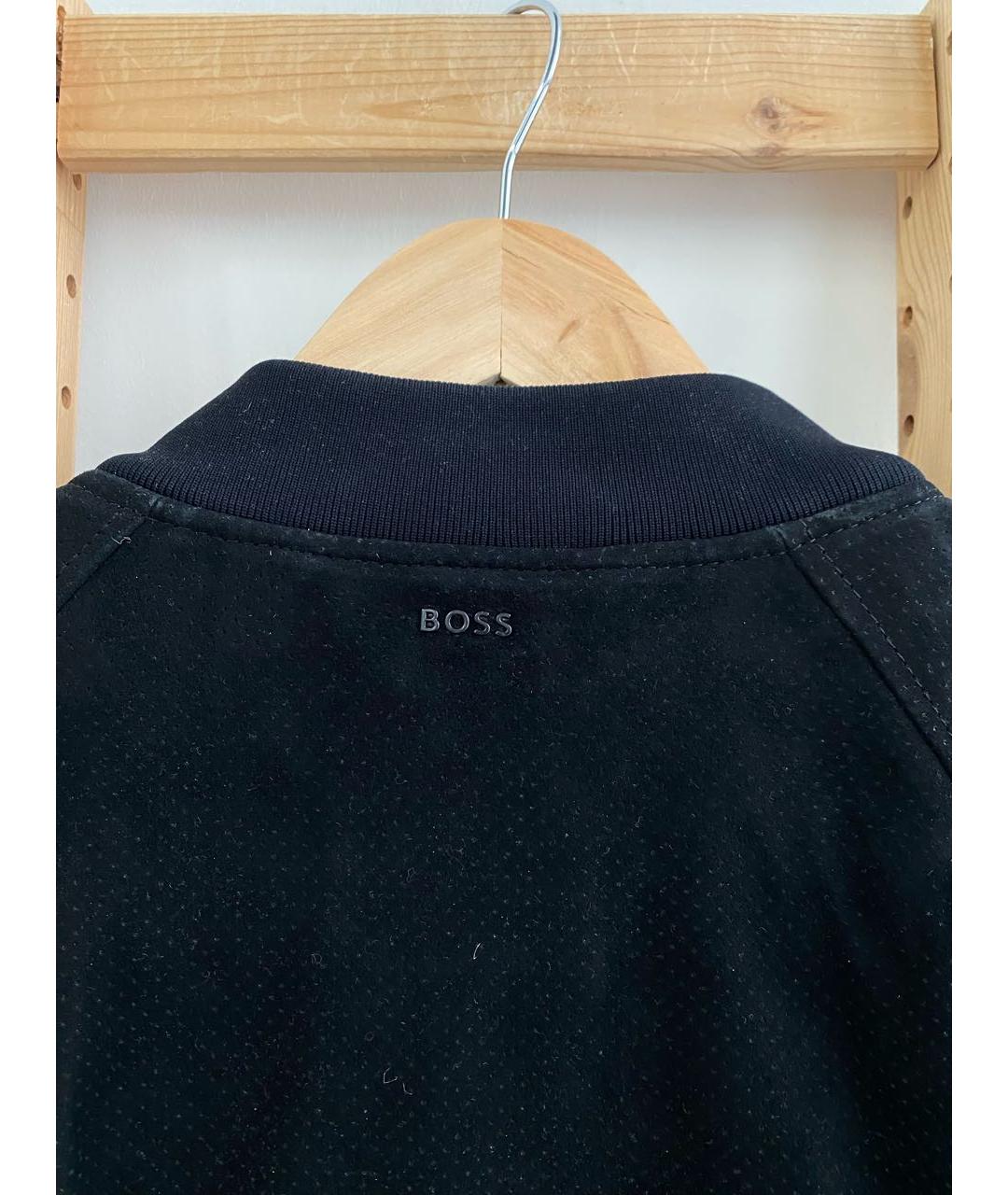 HUGO BOSS Черная замшевая куртка, фото 6