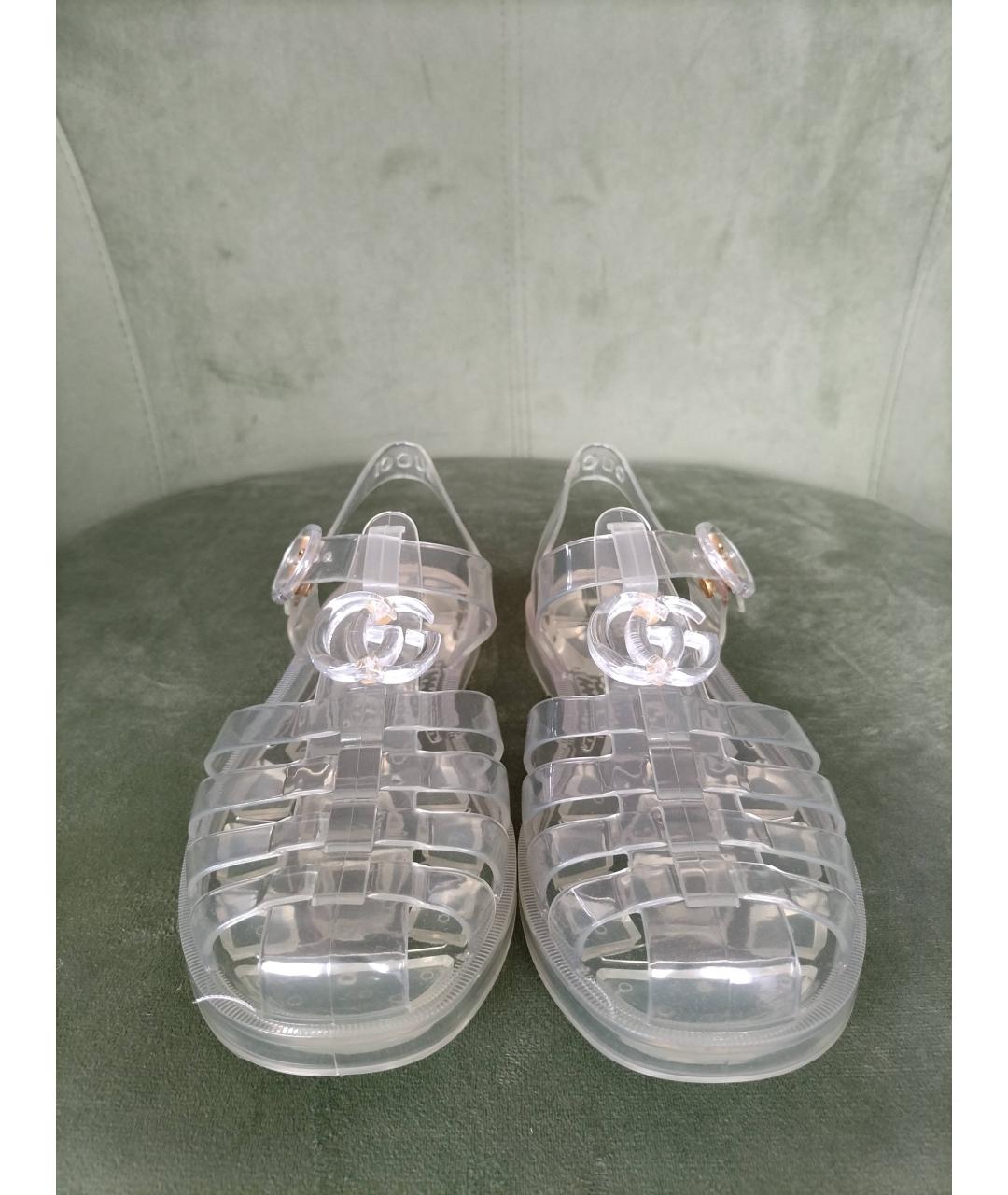 GUCCI Резиновые сандалии, фото 3