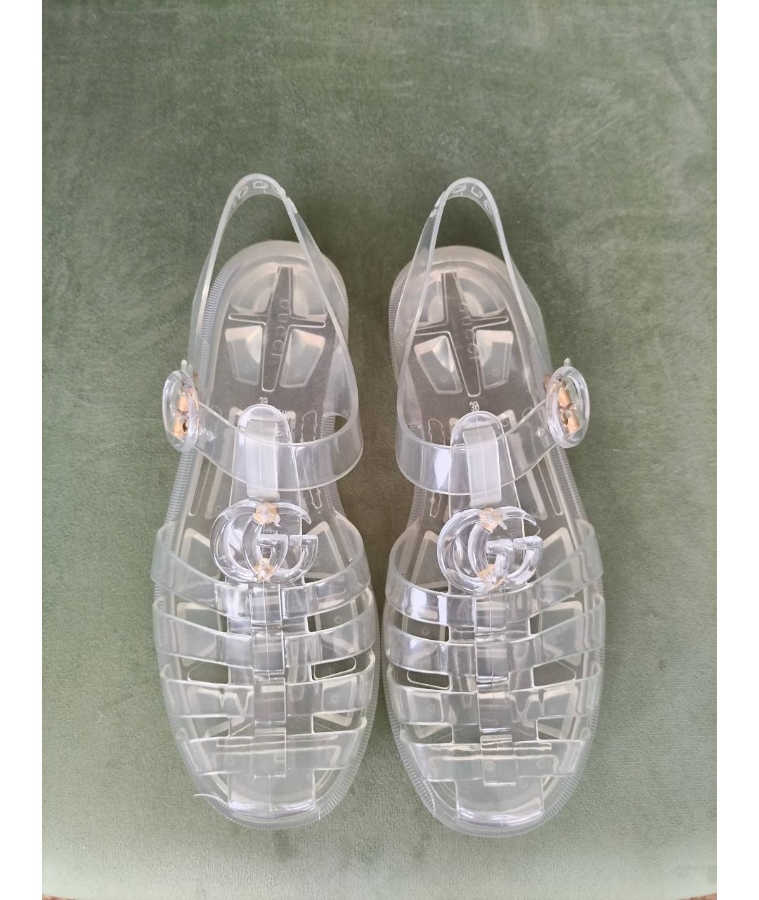 GUCCI Резиновые сандалии, фото 4