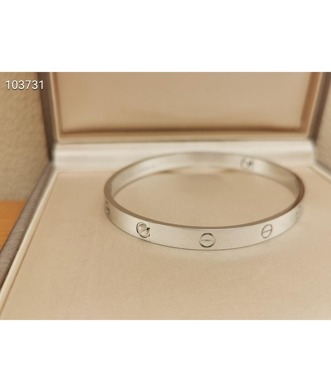 CARTIER Серебрянный браслет из белого золота, фото 6