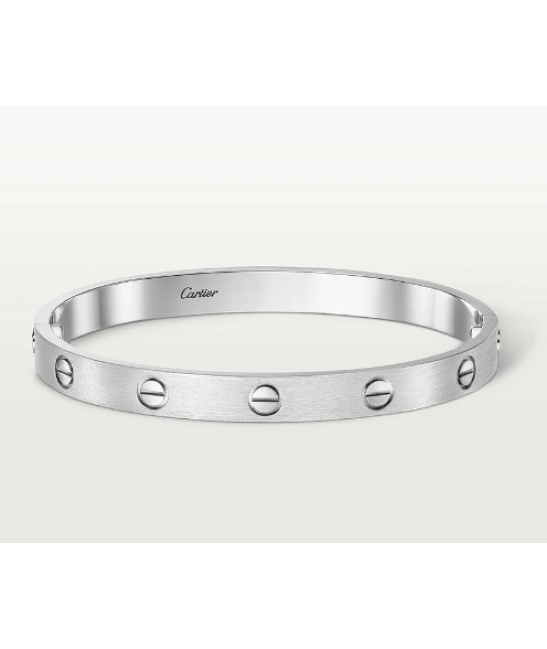 CARTIER Серебрянный браслет из белого золота, фото 7