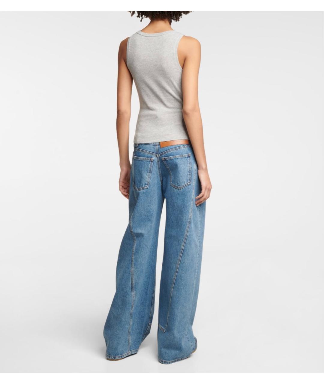 LOEWE Серая хлопковая майка, фото 3