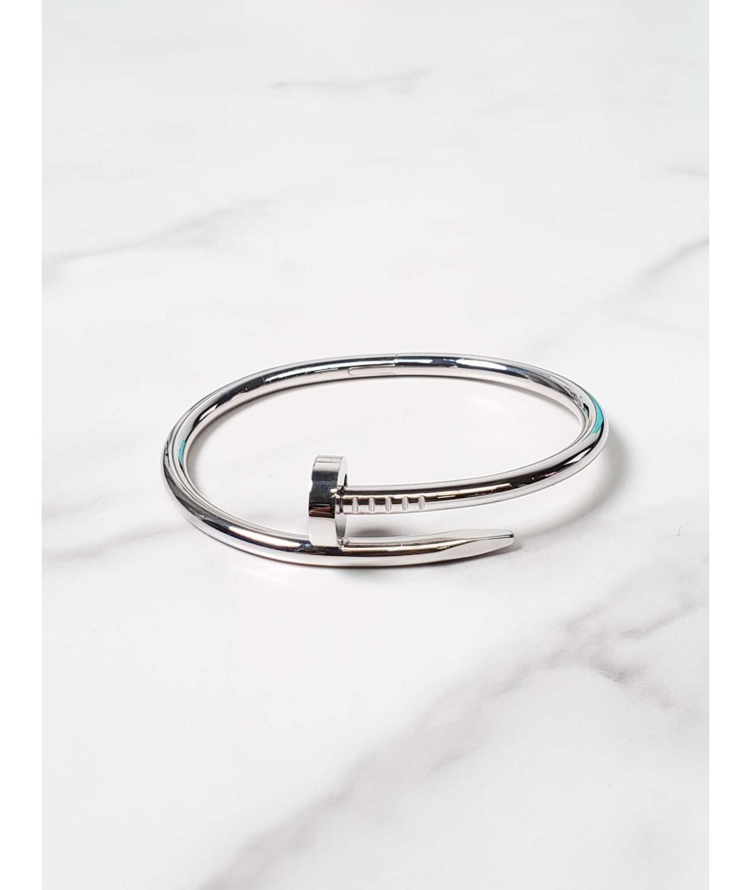 CARTIER Серебрянный браслет из белого золота, фото 2
