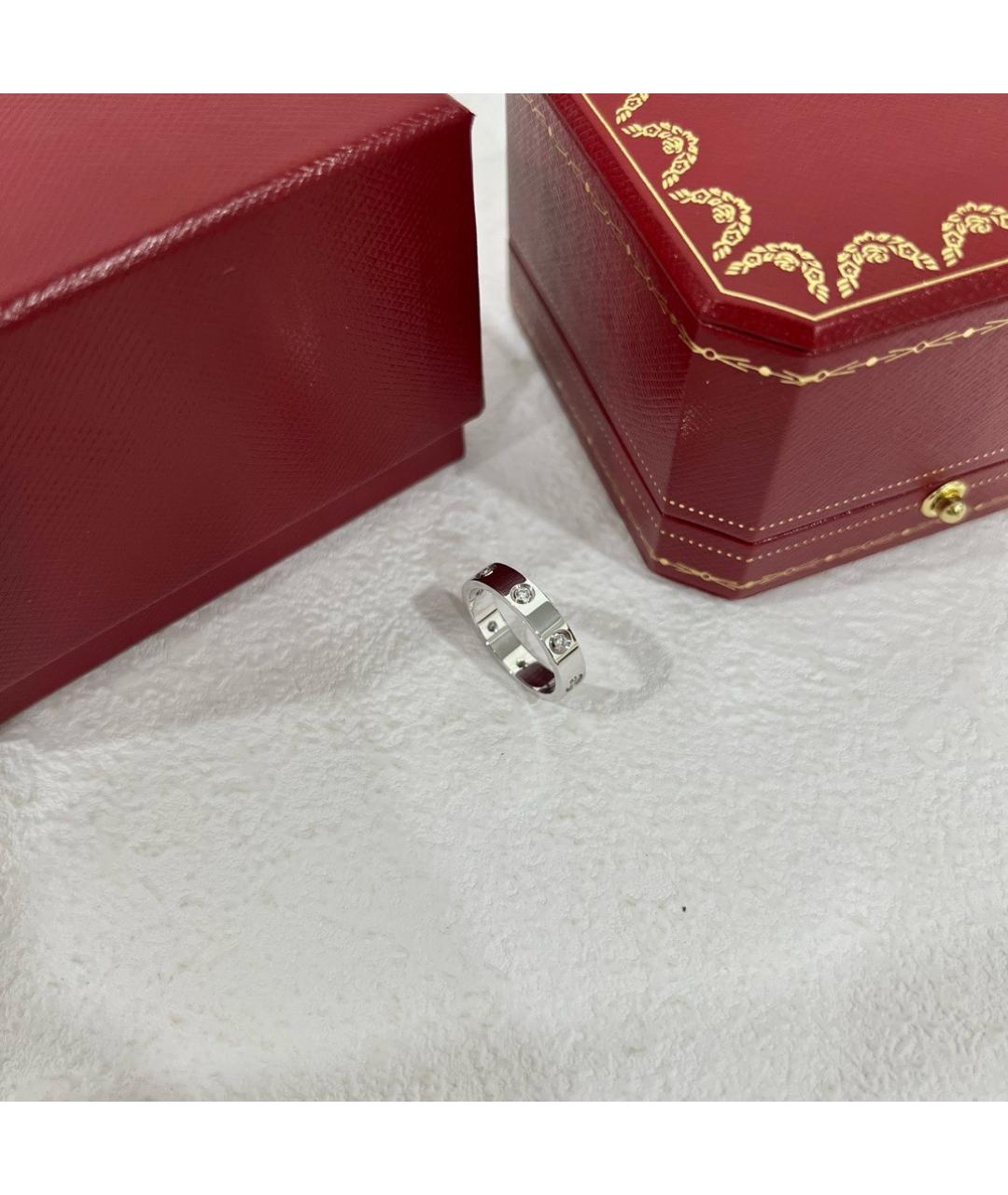 CARTIER Серебряное кольцо из белого золота, фото 4