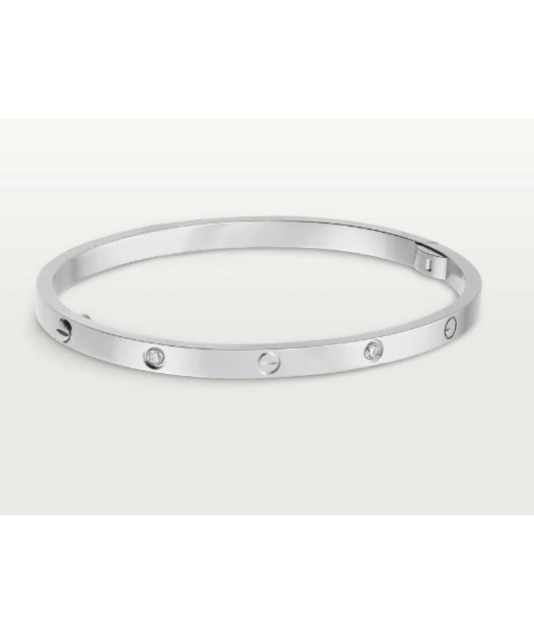 CARTIER Серебряный браслет из белого золота, фото 4