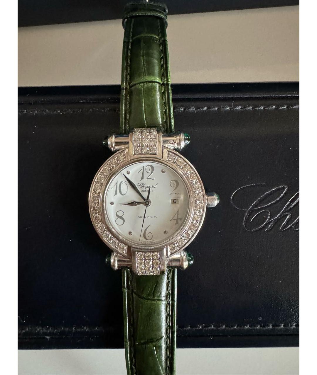 CHOPARD Зеленые часы из белого золота, фото 8