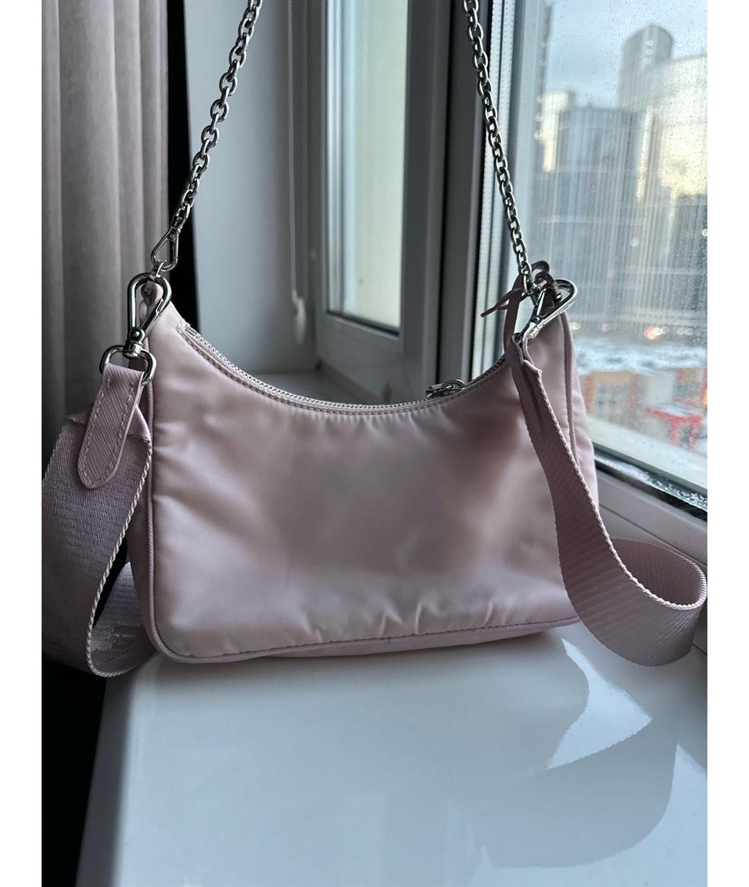 PRADA Розовая сумка через плечо, фото 3