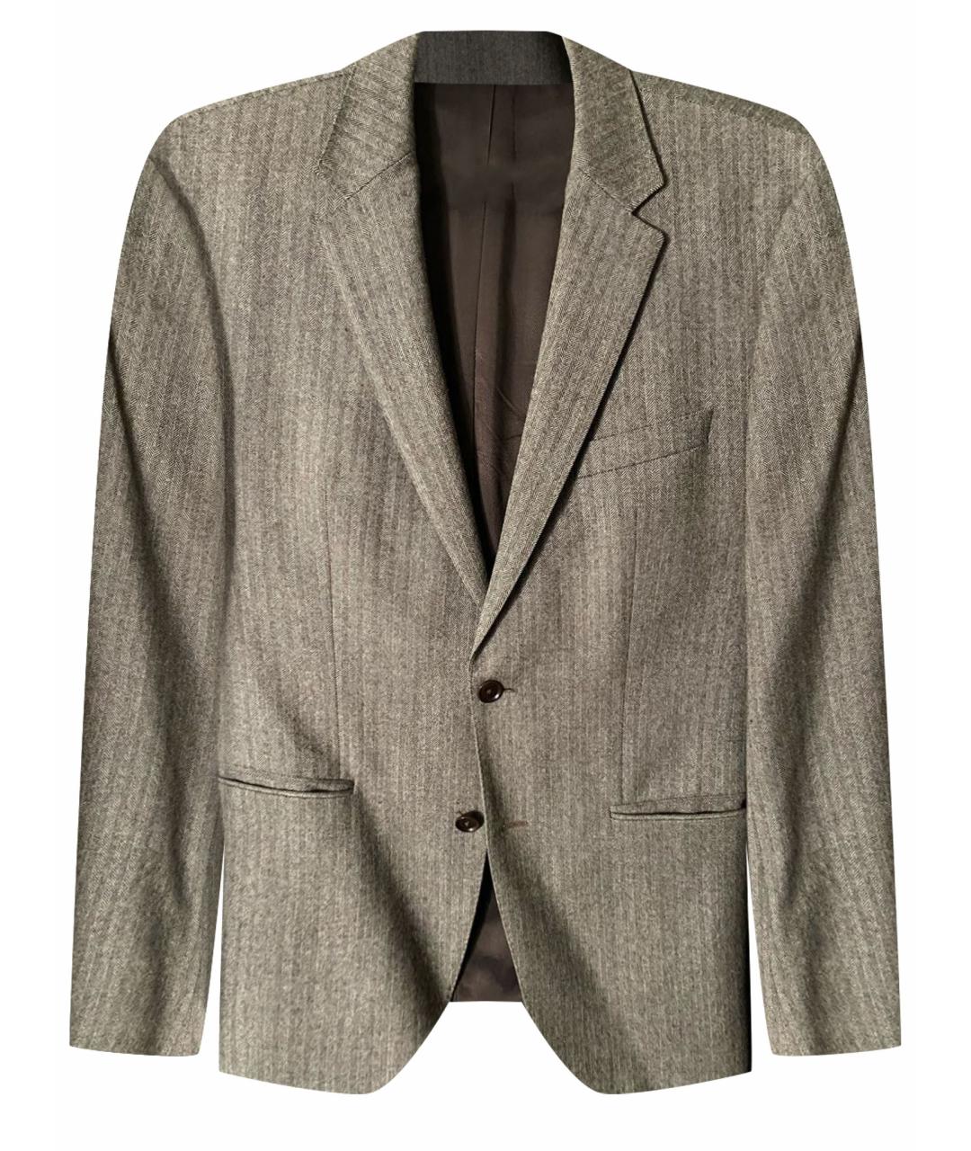 HUGO BOSS Коричневый шерстяной пиджак, фото 1