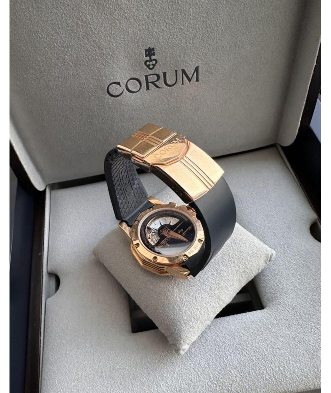 Corum Синие часы из розового золота, фото 3