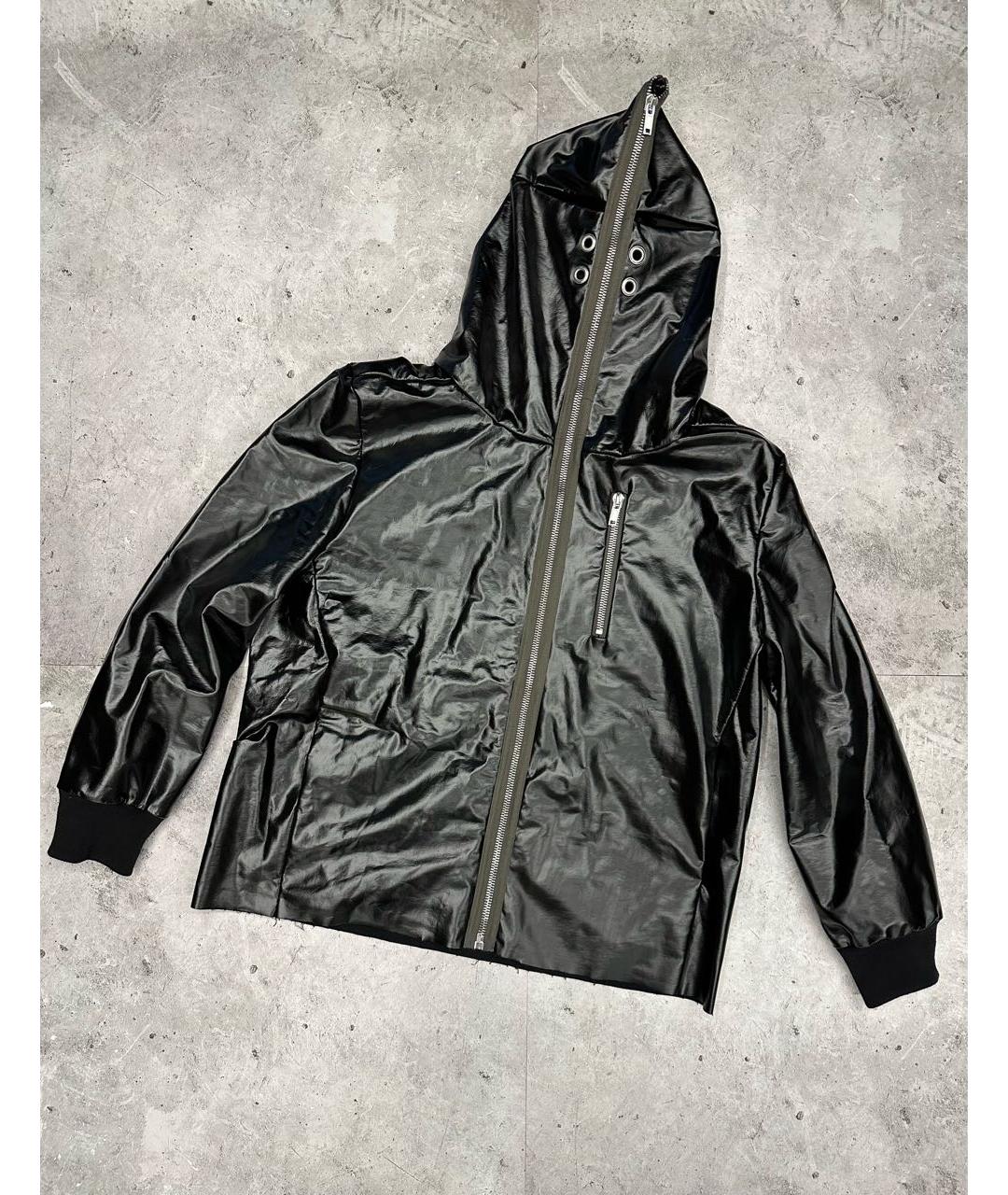 RICK OWENS Черная полиуретановая куртка, фото 7