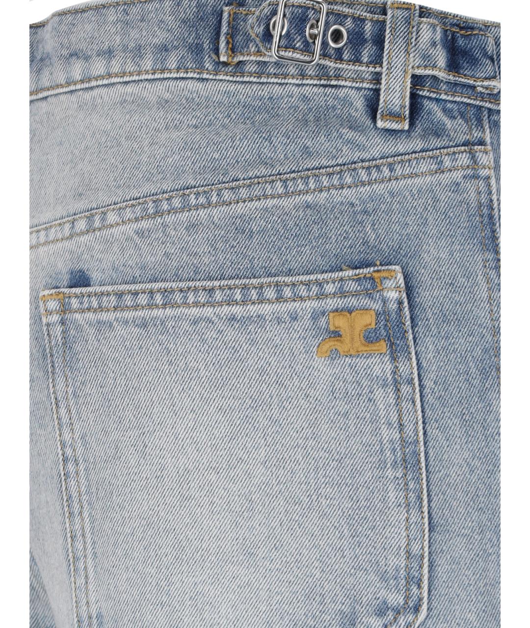 COURREGES Синие прямые джинсы, фото 5