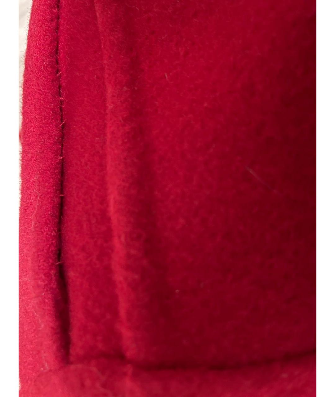 P.A.R.O.S.H. Красная шерстяная юбка мини, фото 5