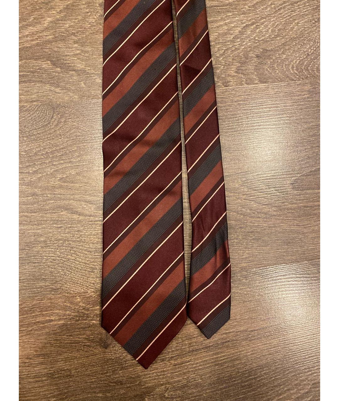 CANALI Бордовый шелковый галстук, фото 5