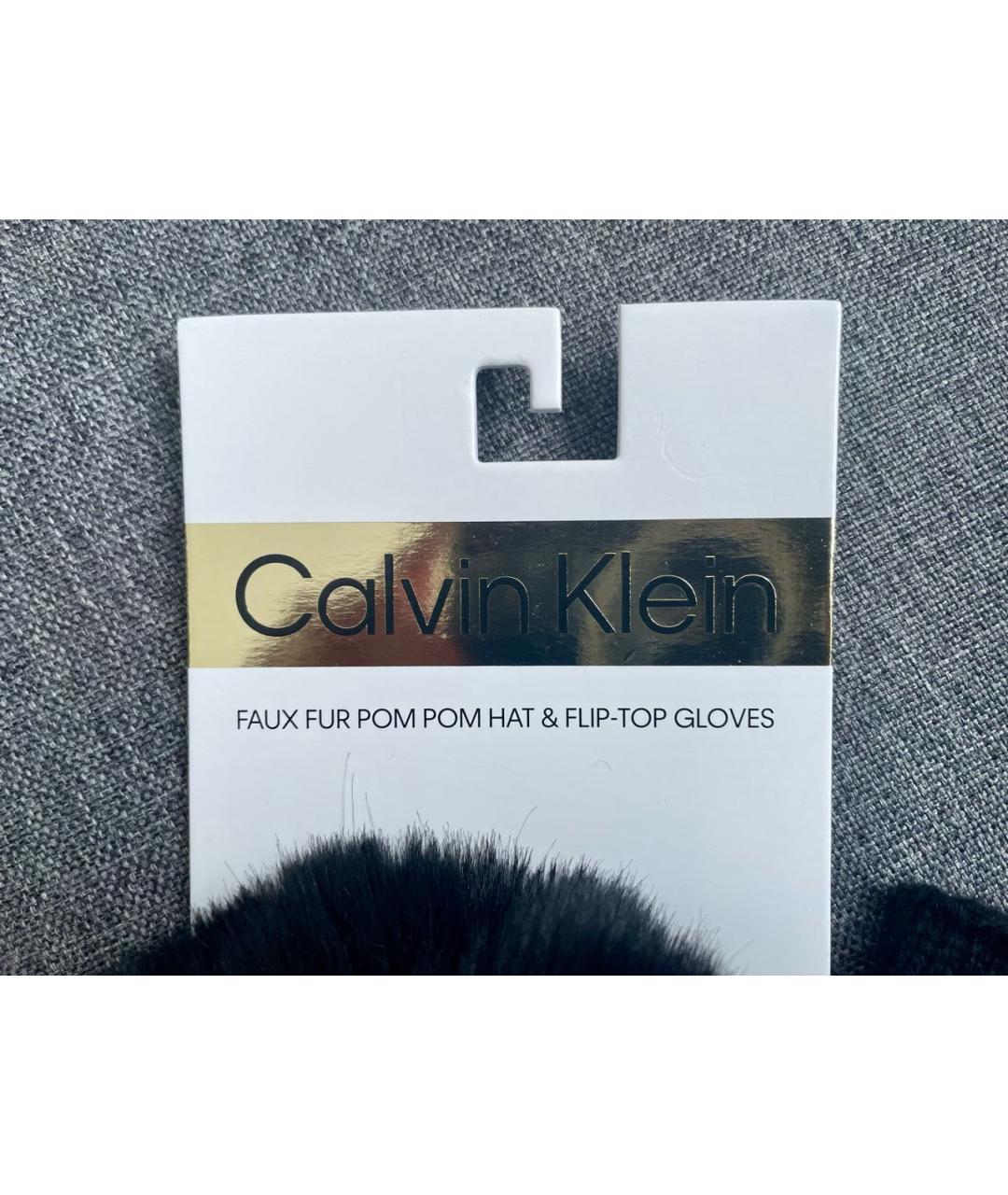 CALVIN KLEIN Черная шапка, фото 3