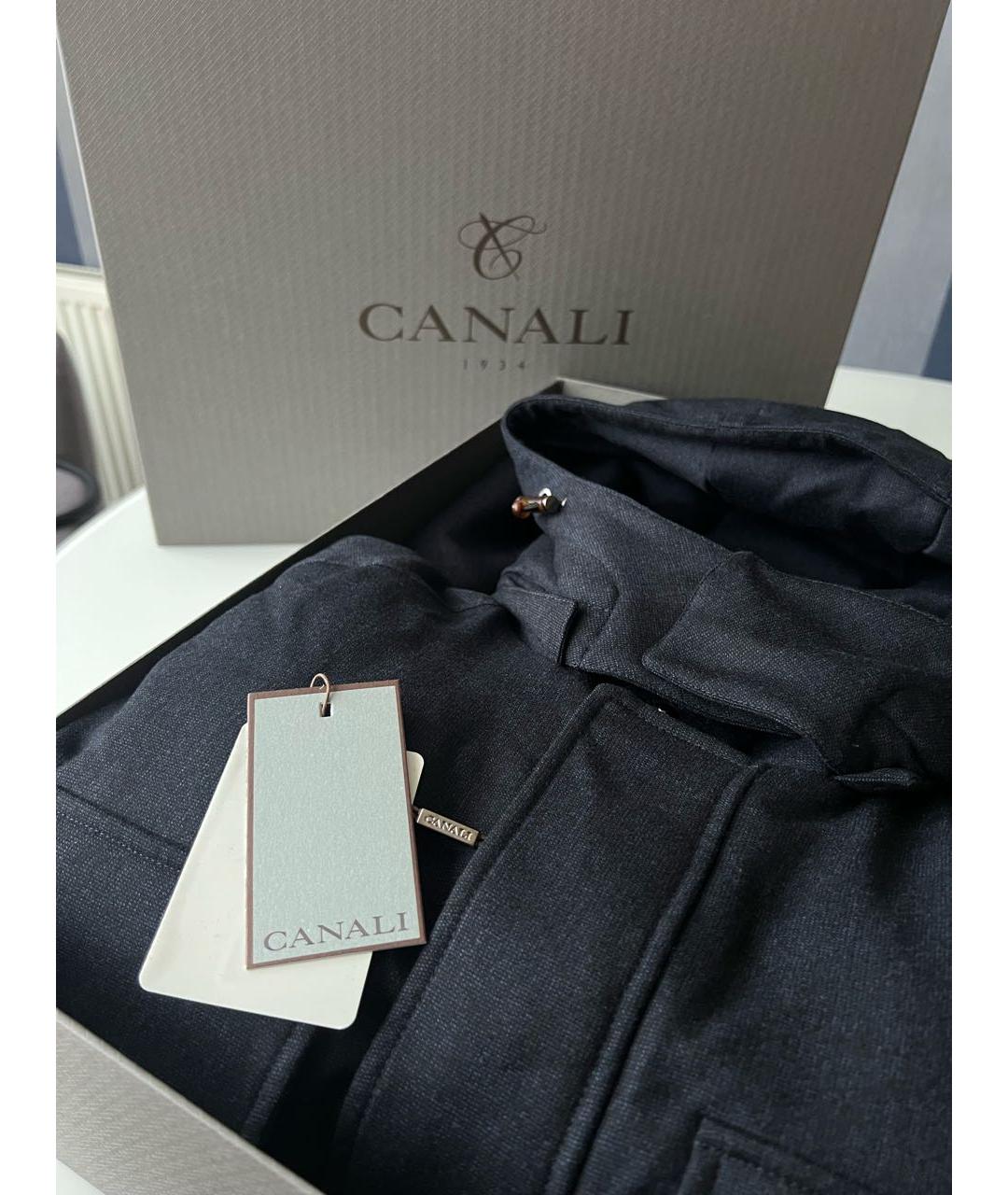 CANALI Темно-синяя шерстяная куртка, фото 8