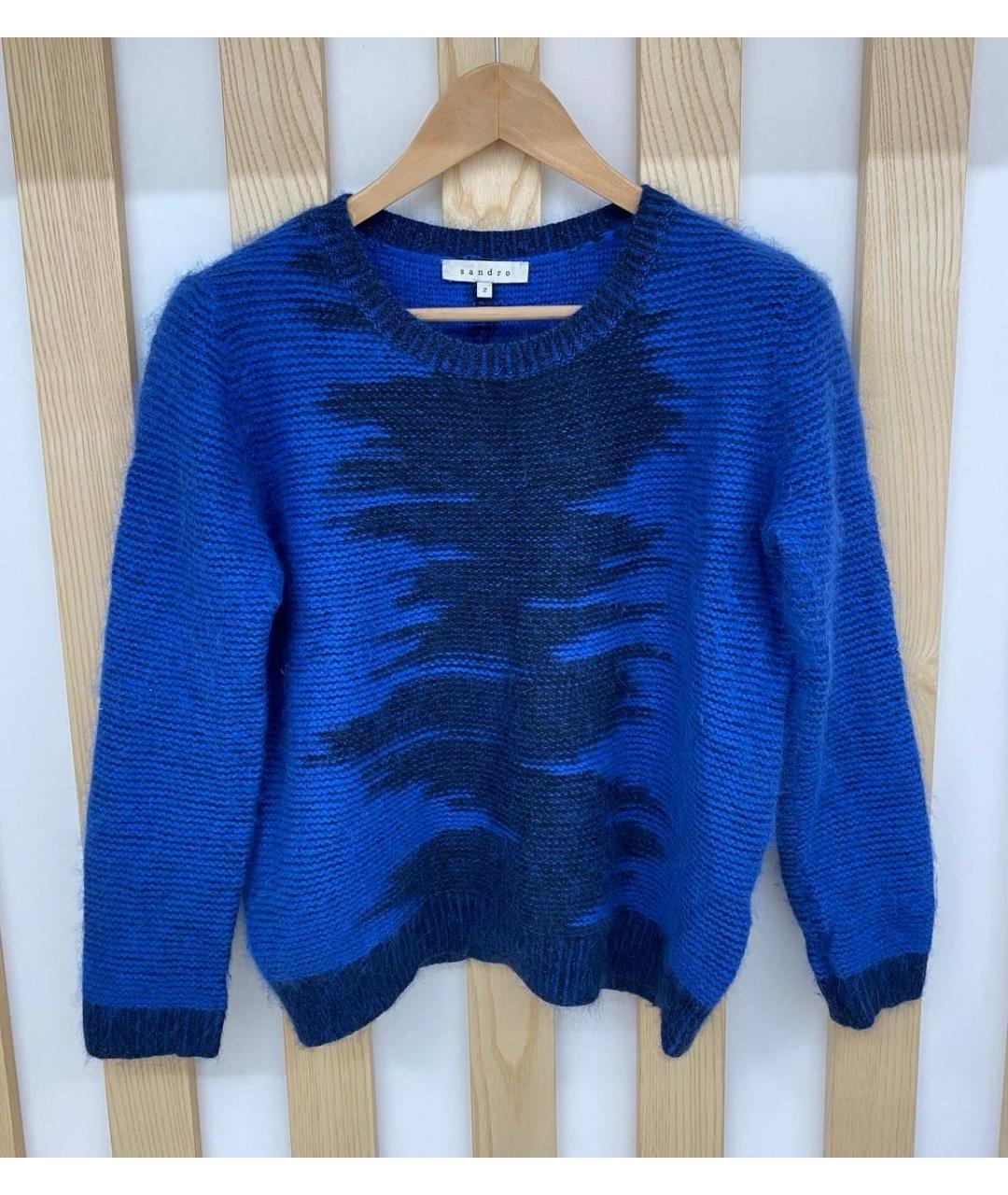 SANDRO Синий джемпер / свитер, фото 4