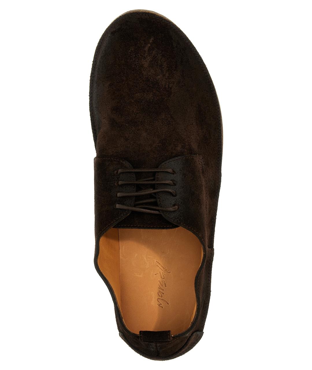 MARSELL Коричневые кожаные низкие ботинки, фото 4