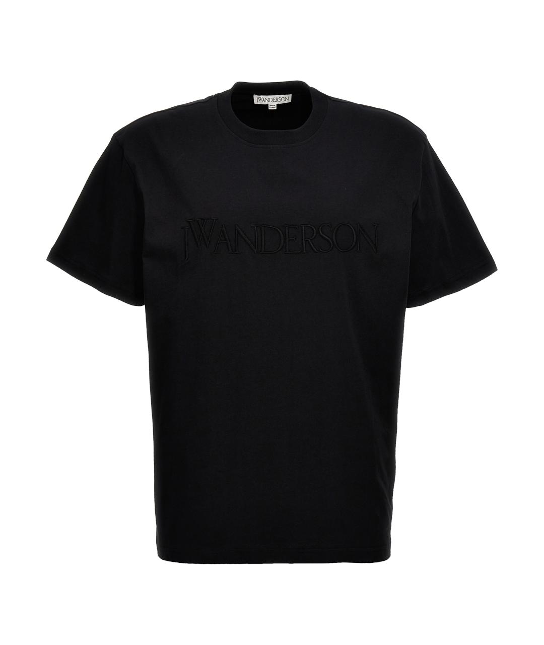 J.W.ANDERSON Черная хлопковая футболка, фото 1