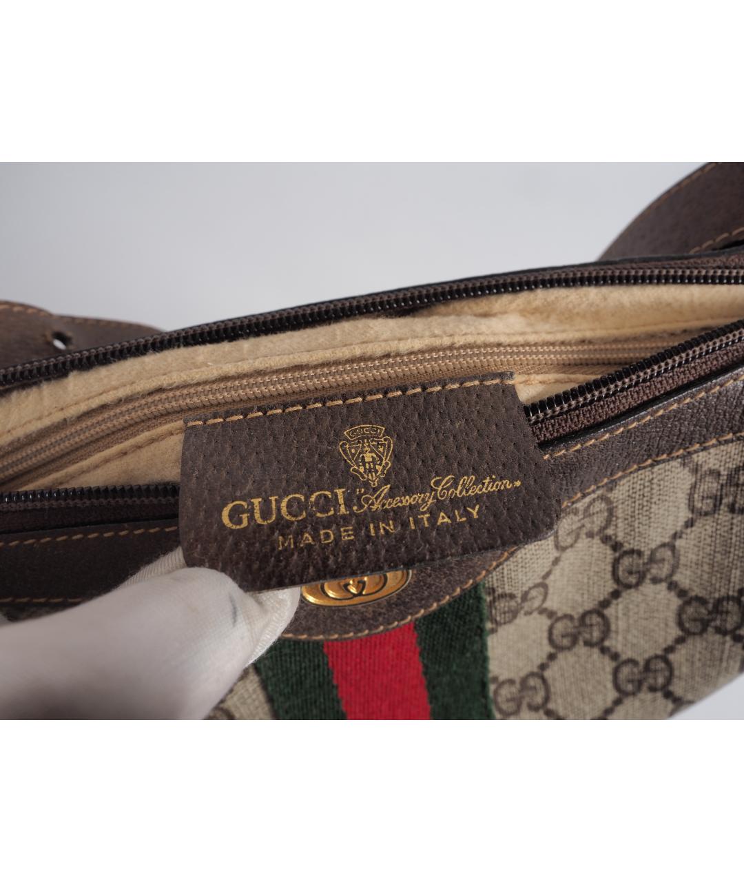 GUCCI Коричневая сумка с короткими ручками, фото 9
