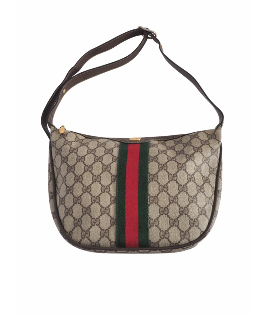 GUCCI Коричневая сумка с короткими ручками, фото 1