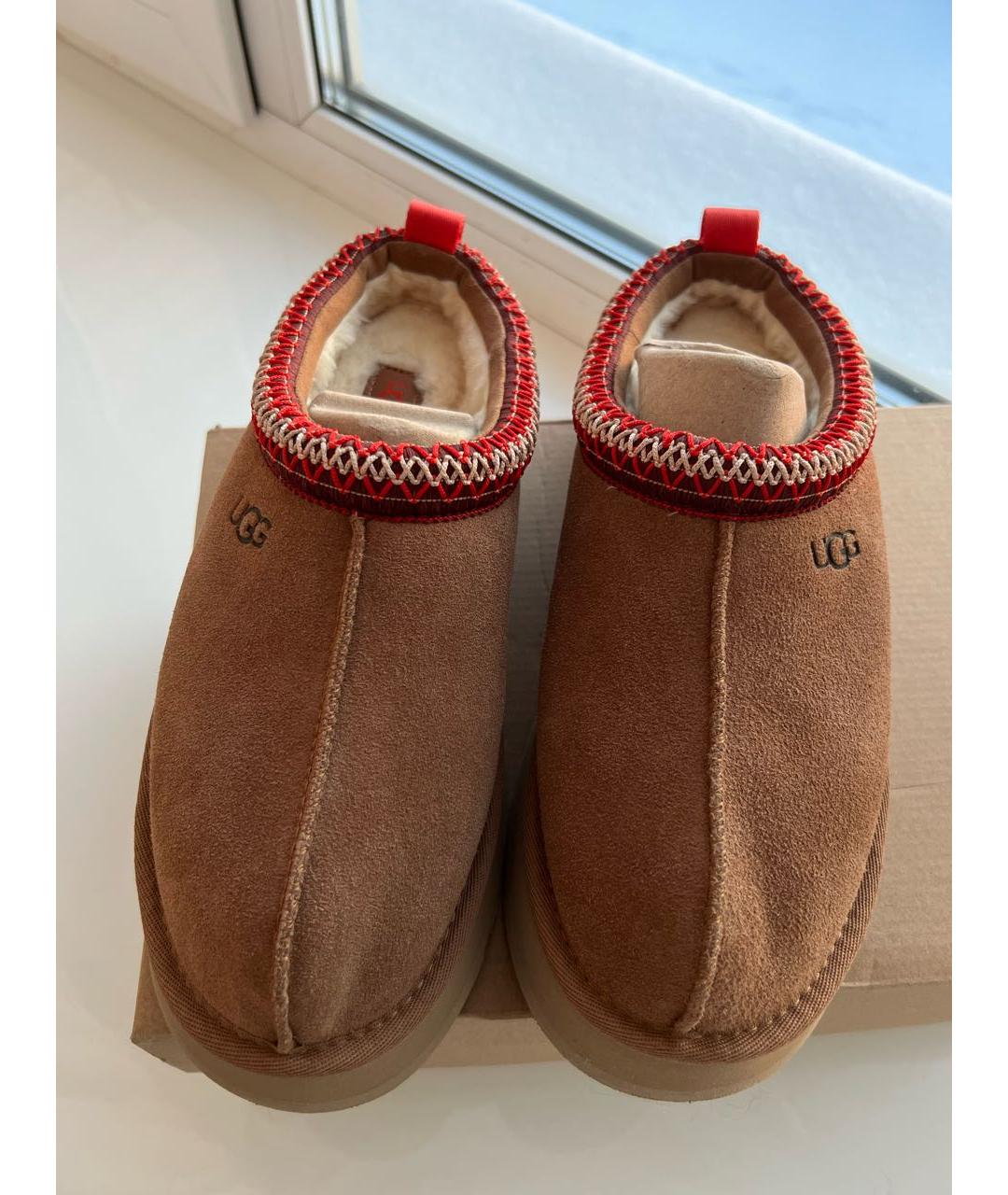 UGG AUSTRALIA Коричневые замшевые мюли, фото 2