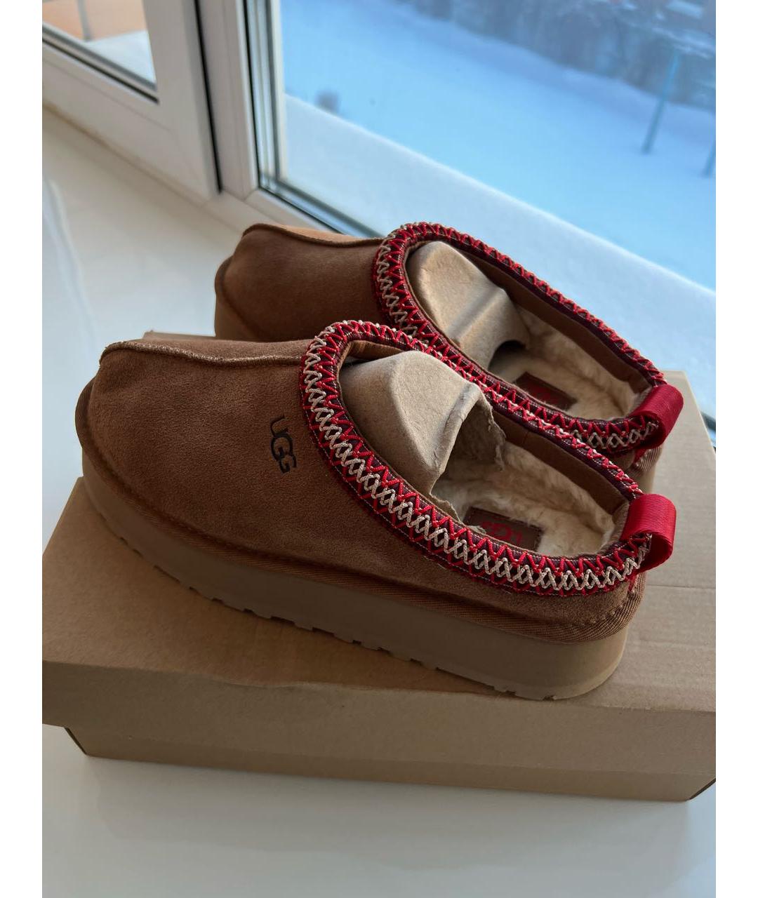 UGG AUSTRALIA Коричневые замшевые мюли, фото 4