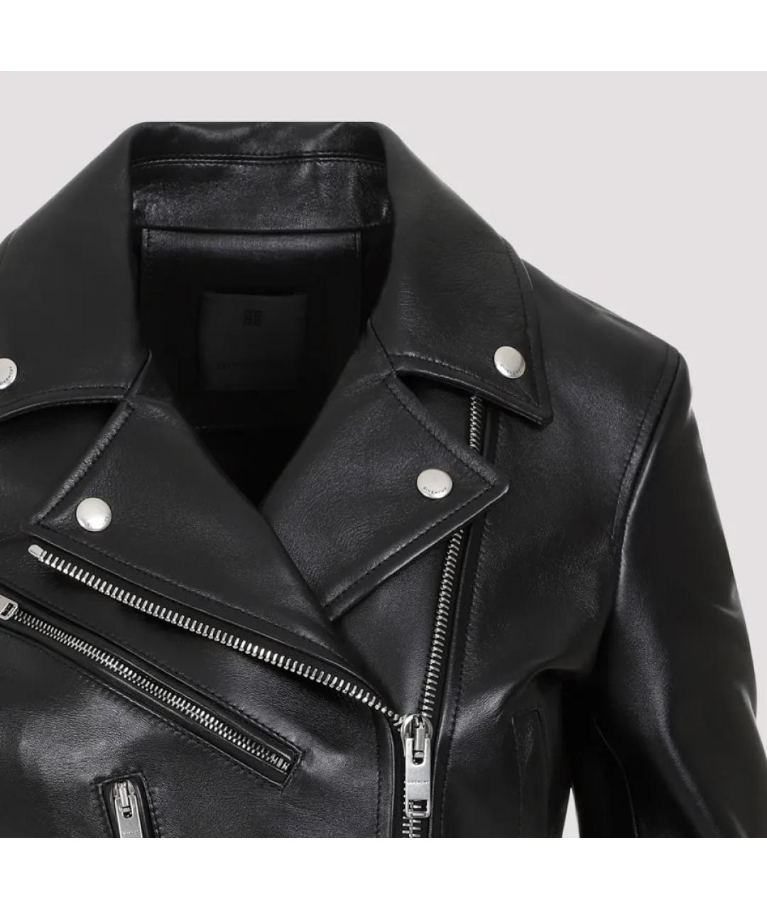 GIVENCHY Черная кожаная куртка, фото 4
