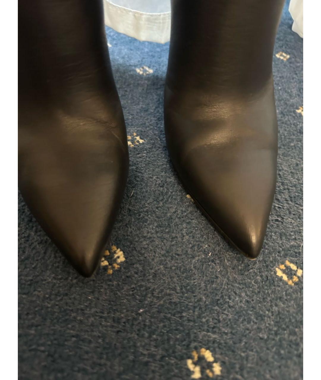 BALENCIAGA Черные кожаные сапоги, фото 3