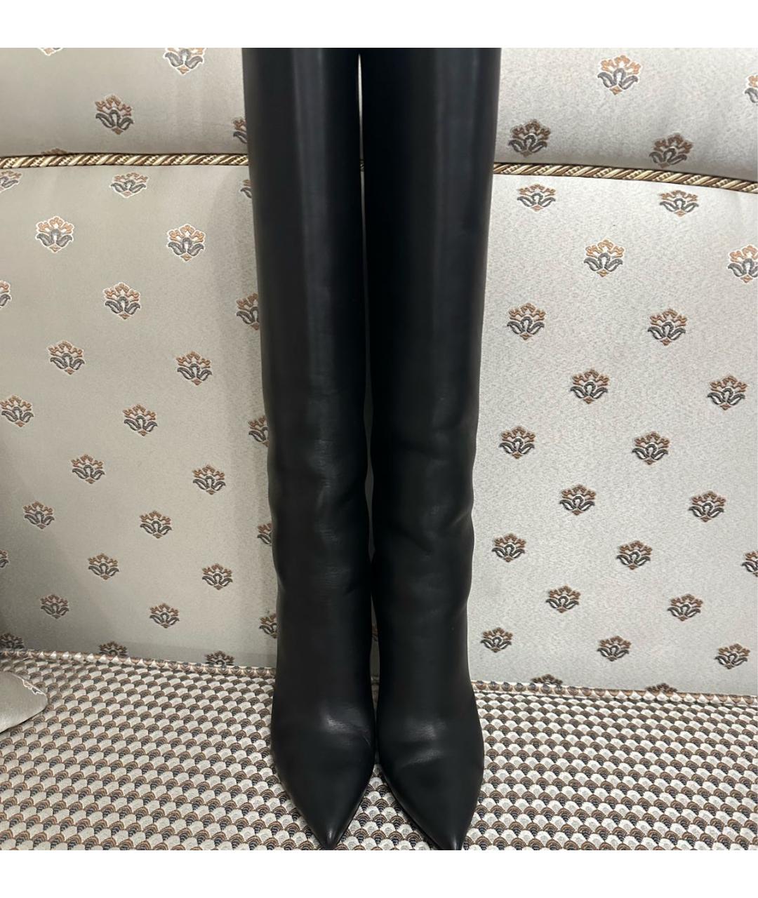 BALENCIAGA Черные кожаные сапоги, фото 2