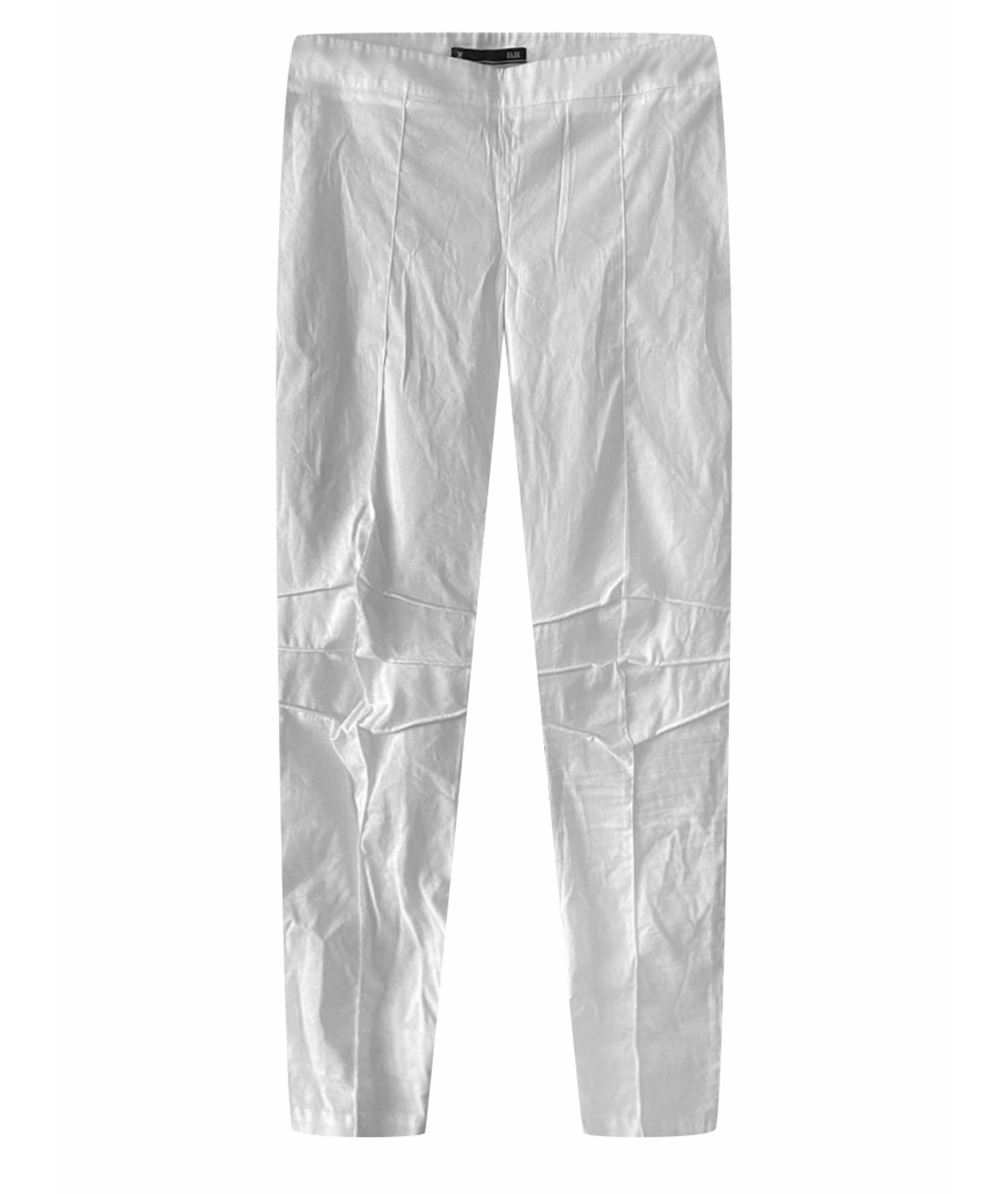 FABI Белые хлопко-эластановые брюки узкие, фото 1