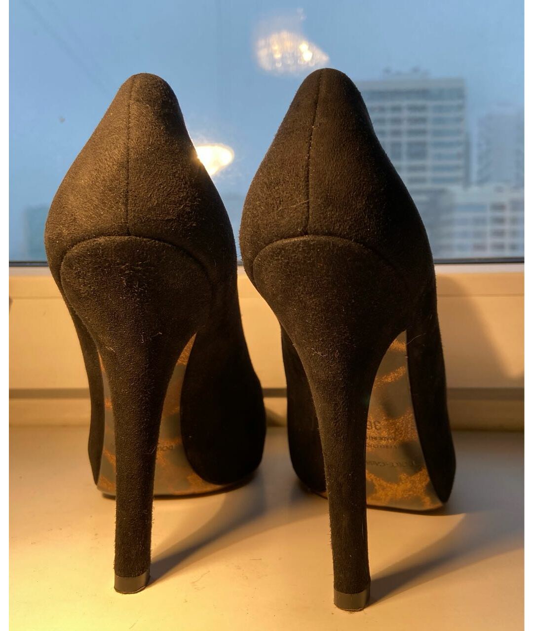 DOLCE&GABBANA Черные замшевые туфли, фото 3
