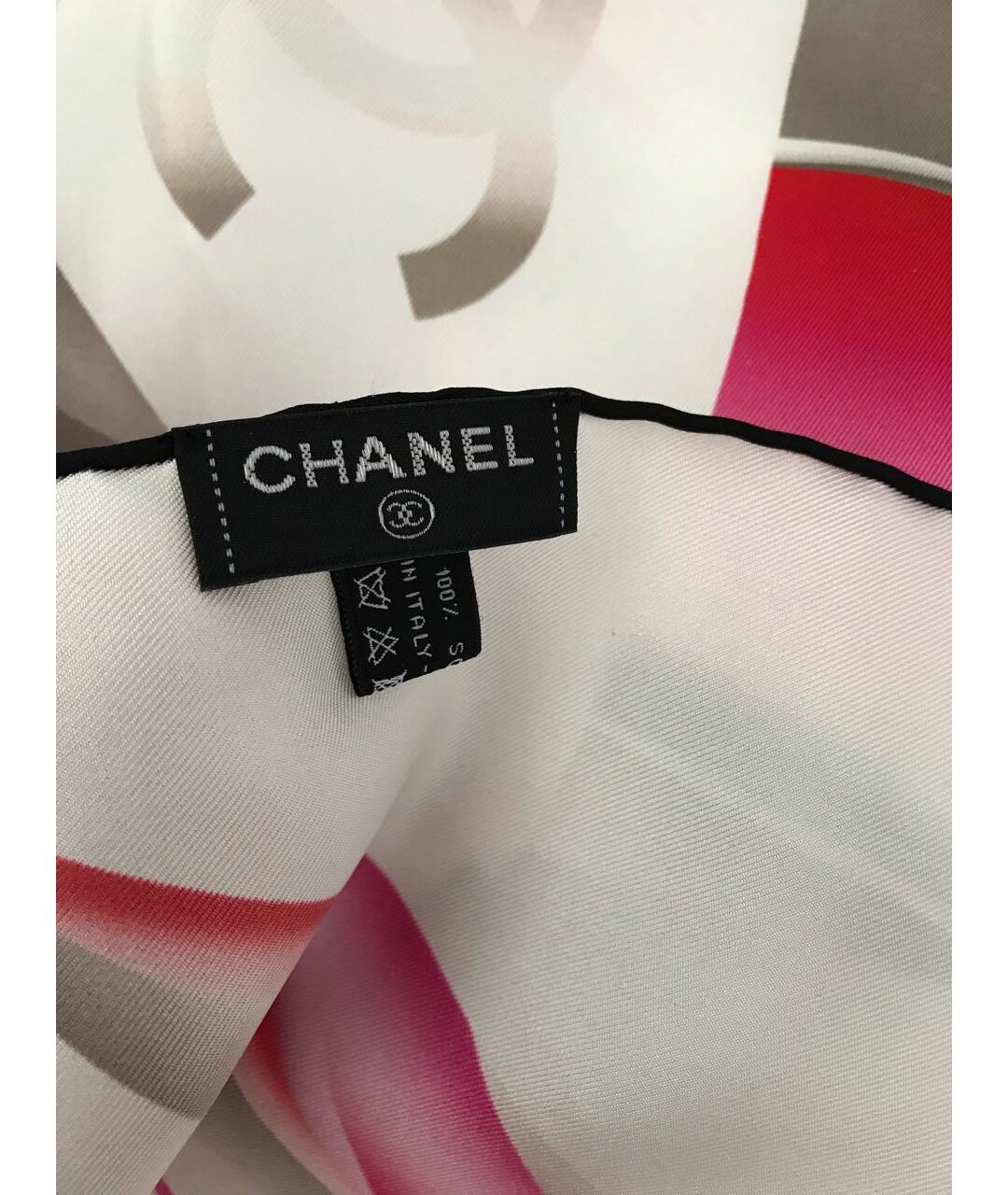 CHANEL PRE-OWNED Мульти шелковый шарф, фото 3