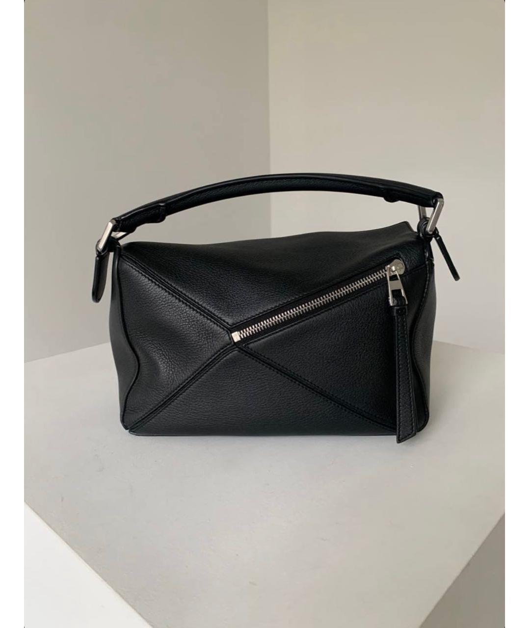 LOEWE Черная кожаная сумка через плечо, фото 3